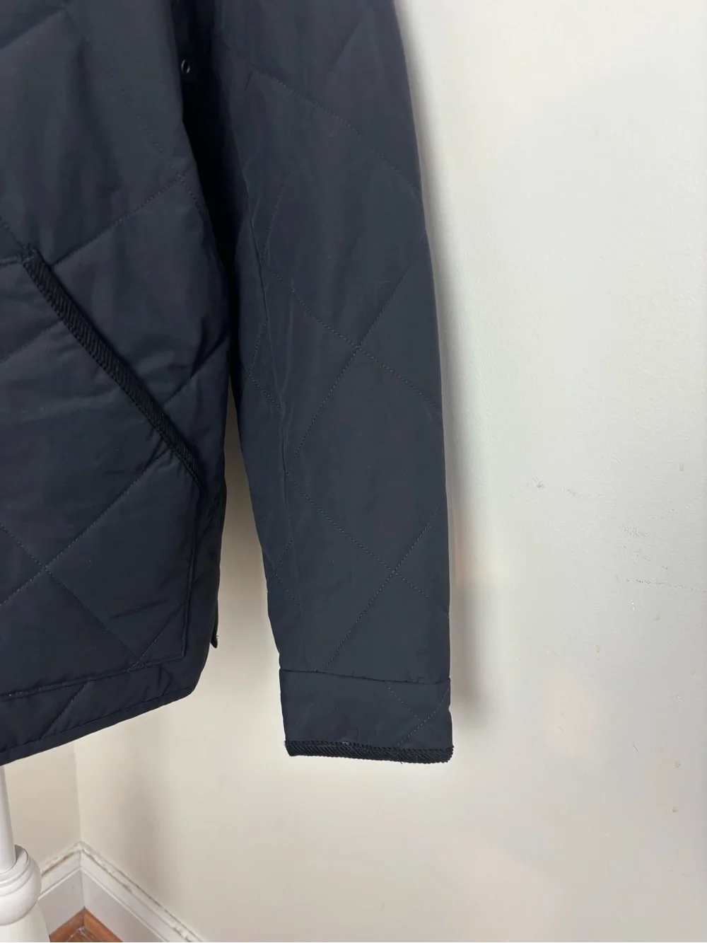 J. Crew Sussex Quilted Jacket In Navy Blue Size medium